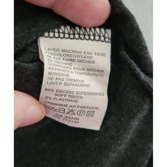 Majestic Filaments Paris Black long sleeve top size fits Medium Superwashed - Picture 6 of 6